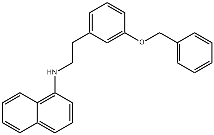 N-(3-(Benzyloxy)phenethyl)naphthalen-1-aMine Struktur