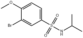 3-溴-N-异丙基-4-甲氧基苯磺酰胺,296275-38-2,结构式