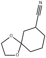 1,4-二氧杂螺[4.5]癸烷-7-甲腈, 29647-99-2, 结构式