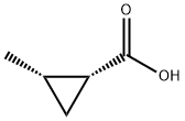 (1R,2S)-2-Methylcyclopropane-1-carboxylic acid 化学構造式