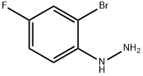 (2-bromo-4-fluorophenyl)hydrazine 结构式