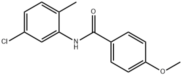 N-(5-氯-2-甲基苯基)-4-甲氧基苯甲酰胺 结构式