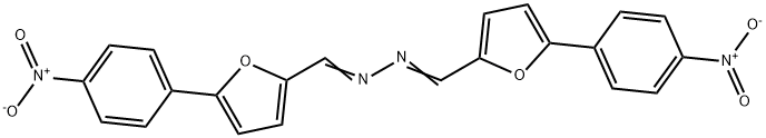 ダントロレン関連化合物A (5-(4-ニトロフェニル)-2-フルアルデヒドアジン) 化学構造式
