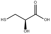 (R)-2-羟基-3-巯基丙酸 结构式