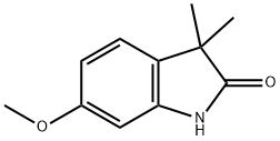 6-甲氧基-3,3-二甲基吲哚啉-2-酮,303225-10-7,结构式