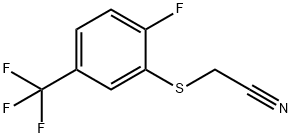 304901-46-0 2-[[2-Fluoro-5-(trifluoroMethyl)phenyl]thio]acetonitrile