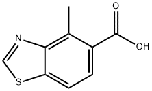 4-甲基-5-苯并噻唑羧酸, 305381-68-4, 结构式