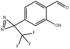 2-Hydroxy-4-[3-(trifluoromethyl)-3H-diazirin-3-yl]benzaldehyde Structure