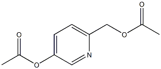 6-(乙酰氧基甲基)吡啶-3-基乙酸酯,31181-78-9,结构式