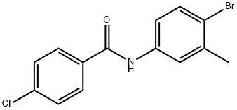 N-(4-bromo-3-methylphenyl)-4-chlorobenzamide Structure