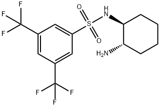 N-[(1S,2S)-2-氨基环己基]-3,5-双(三氟甲基)苯亚磺酰胺 结构式