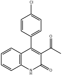 3-acetyl-4-(4-chlorophenyl)quinolin-2(1H)-one,313398-25-3,结构式