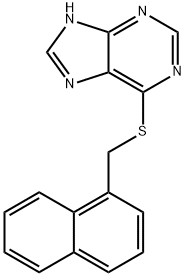 6-[(1-NaphthalenylMethyl)thio]-9H-purine 化学構造式