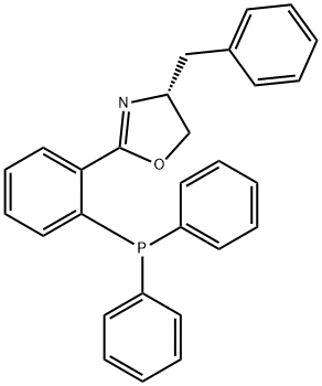 (4R)-2-[2-(diphenylphosphino)phenyl]-4,5-dihydro-4-(phenylMethyl)-Oxazole Structure