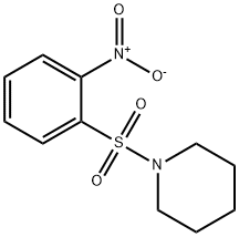 1-[(2-nitrophenyl)sulfonyl]piperidine Structure