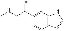 1-(1H-吲哚-6-基)-2-(甲基氨基)乙醇 结构式