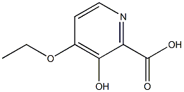 4-乙氧基-3-羟基-2-吡啶羧酸,321596-51-4,结构式