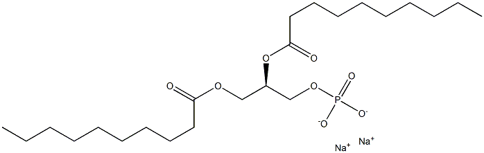 1,2-didecanoyl-sn-glycero-3-phosphate (sodiuM salt) Structure