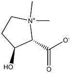 (2S,3S)- 2-carboxy-3-hydroxy-1,1-diMethyl-PyrrolidiniuM inner salt Struktur