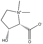 (2S,3R)- 2-carboxy-3-hydroxy-1,1-diMethyl-PyrrolidiniuM inner salt Struktur