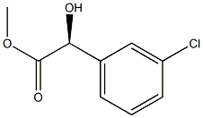 (S)-2-(3-氯苯基)-2-羟基乙酸甲酯,32222-44-9,结构式