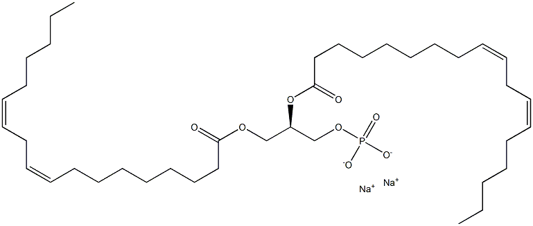 1,2-dilinoleoyl-sn-glycero-3-phosphate (sodiuM salt) 化学構造式