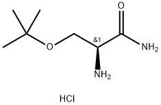 (2S)-2-氨基-3-叔丁氧基丙酰胺盐酸盐, 323587-47-9, 结构式