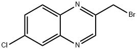 2-(BroMoMethyl)-6-chloroquinoxaline 化学構造式