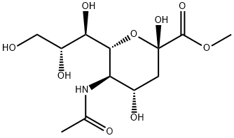 (4S,5R,6R)-5-乙酰氨基-2,4-二羟基-6 - ((1R,2R)-1,2,3-三羟丙基) 结构式