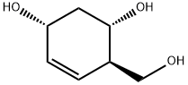 (1R, 4R, 5S)-4-hydroxyMethyl-cyclohex-2-en-1,5-diol 结构式