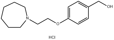 4-(2-氮杂环庚烷-1-基乙氧基)苄醇盐酸盐,328933-65-9,结构式