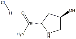 (2S,4R)-4-Hydroxypyrrolidine-2-carboxaMide Hydrochloride Structure