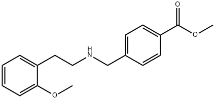 Benzoic acid, 4-[[[2-(2-Methoxyphenyl)ethyl]aMino]Methyl]-, Methyl ester Structure