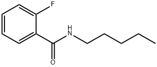 2-氟-N-N-戊基苯甲酰胺 结构式