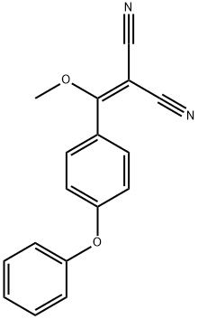 1,1-二氰基-2-甲氧基-2-(4-苯氧基苯基)乙烯,330792-69-3,结构式