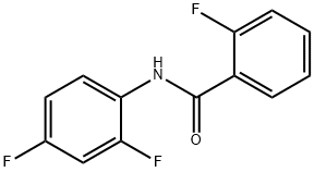 2-氟-N-(2,4-二氟苯基)苯甲酰胺 结构式