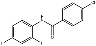 4-氯-N-(2,4-二氟苯基)苯甲酰胺,331435-74-6,结构式