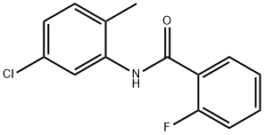 N-(5-氯-2-甲基苯基)-2-氟苯甲酰胺, 331436-17-0, 结构式