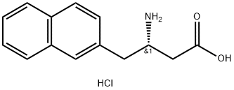 S-3-氨基-4-(2-萘基)-丁酸.盐酸盐,331847-01-9,结构式