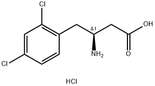 (S)-3-AMino-4-(2,4-dichlorophenyl)-butyric acid-HCl Structure