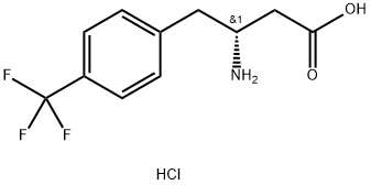 R-3-氨基-4-(4-三氟甲基苯基)丁酸盐酸盐,332061-83-3,结构式