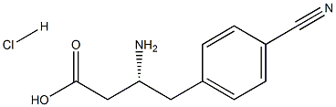 R-3-氨基-4-(4-氰基苯基)-丁酸.盐酸盐 结构式