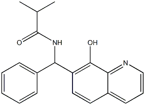 N-((8-羟基-7-喹啉基)苯甲基)-2-甲基丙酰胺, 332173-87-2, 结构式