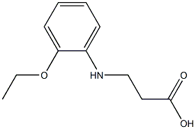3-[(2-ethoxyphenyl)amino]propanoic acid 化学構造式