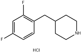 4-(2,4-Difluorobenzyl)piperidine hydrochloride Struktur