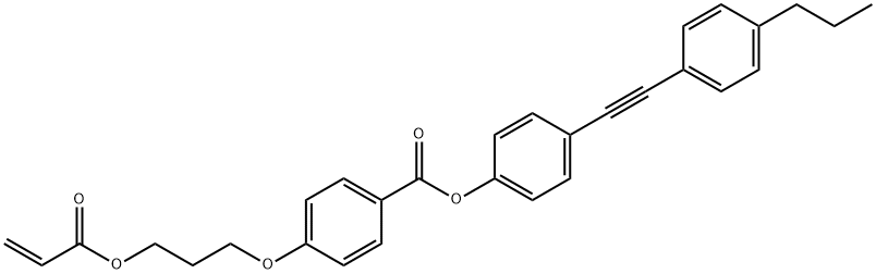 4-[3-[(1-氧代-2-丙烯基)氧基]丙氧基]-苯甲酸 4-[(4-丙基苯基)乙炔基]苯基酯,333986-04-2,结构式