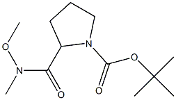 1-Boc-2-[Methoxy(Methyl)carbaMoyl]pyrrolidine Structure