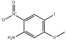 4-ヨード-5-メトキシ-2-ニトロアニリン 化学構造式