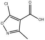 5-氯-3-甲基-4-异唑羧酸,3356-99-8,结构式