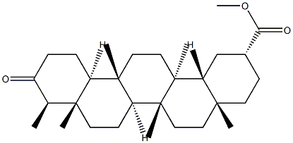 3-オキソフリーデラン-29-酸 化学構造式